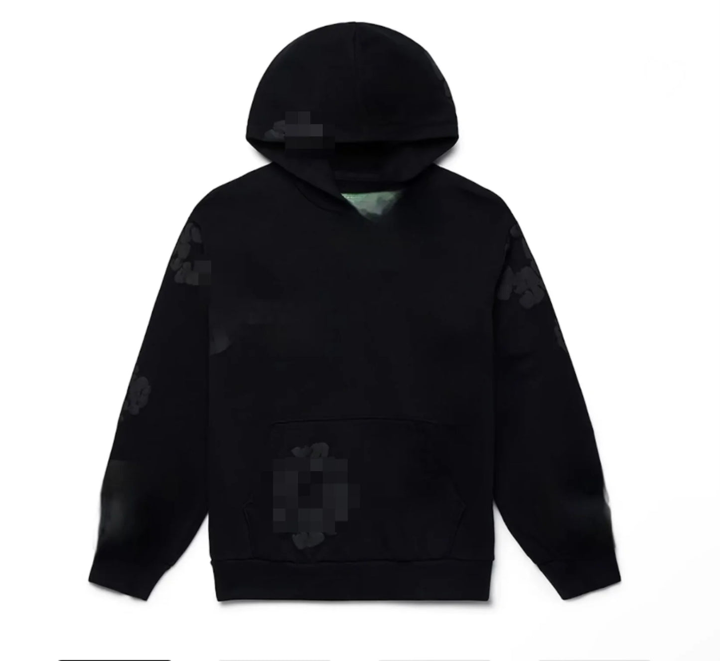 All black T hoodie