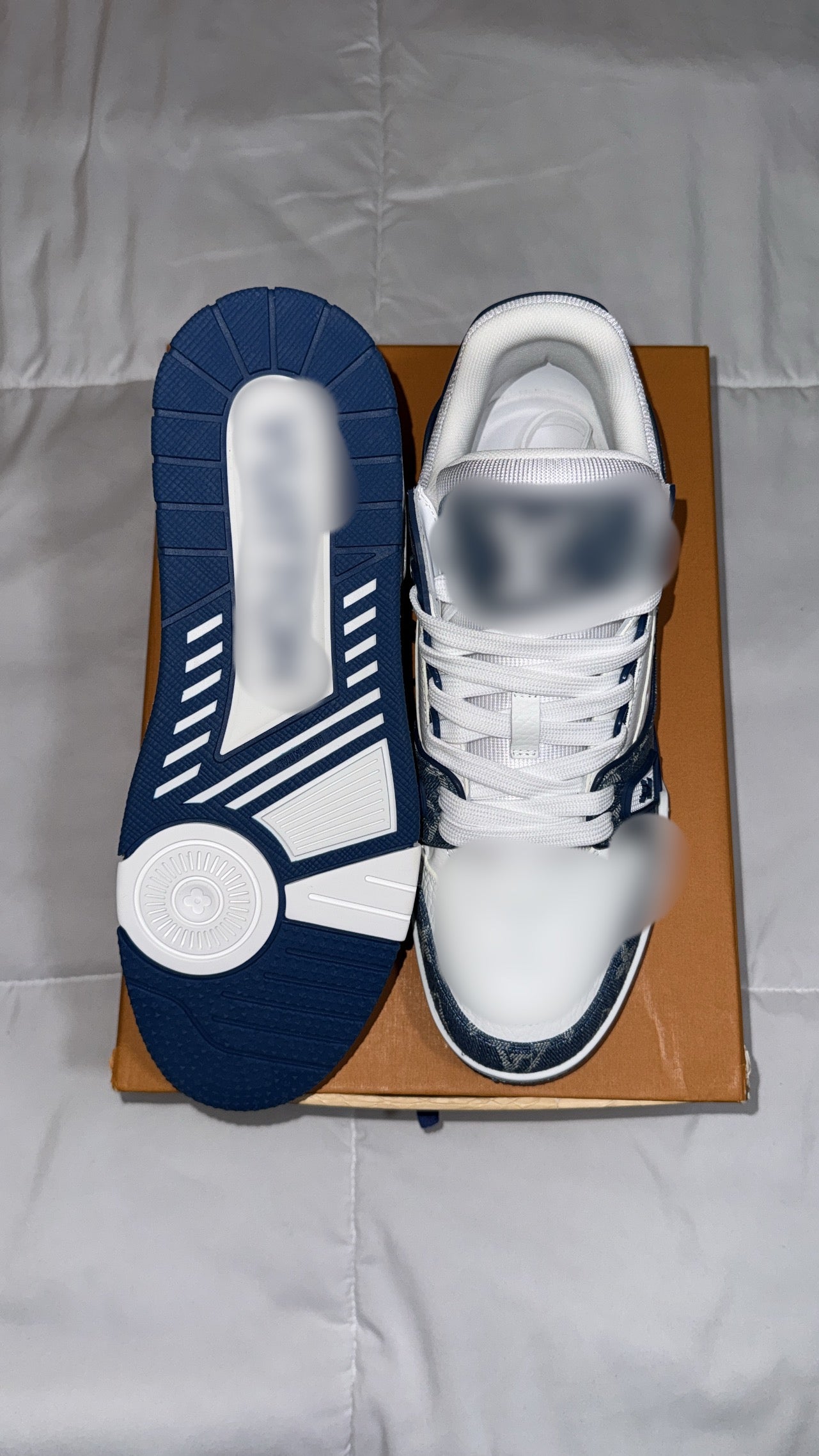 Blue trainers